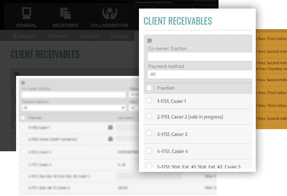 Client-receivables