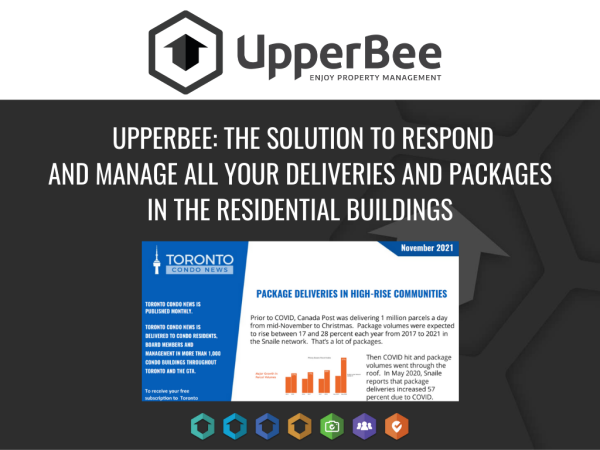 UpperBee: The solution to respond and manage all your deliveries and packages in the residential buildings