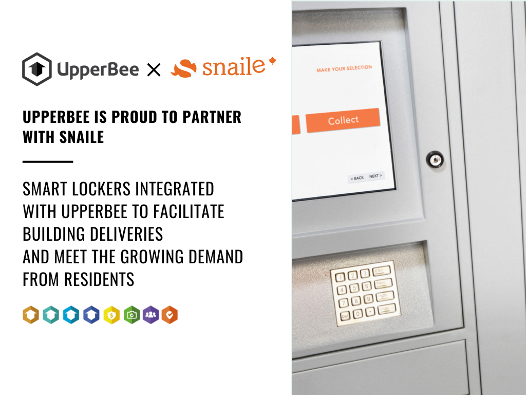 UpperBee is proud to partner with Snaile, the Canadian parcel locker company