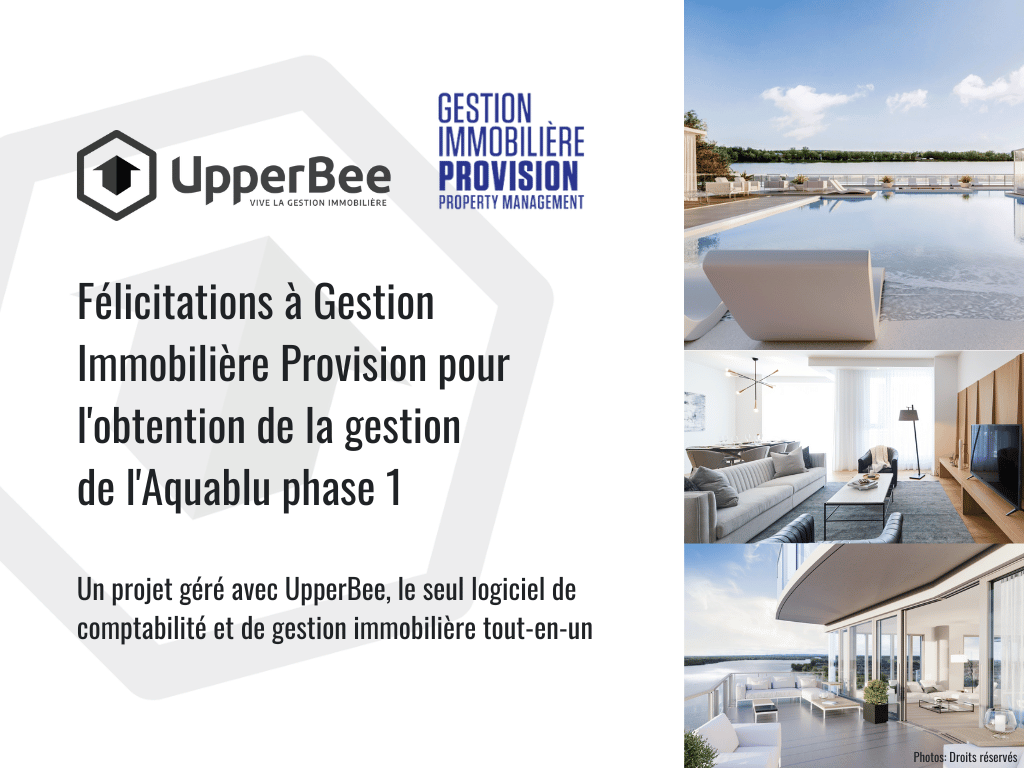 Gestion Provision obtient la gestion de l'Aquablu phase 1 à Laval